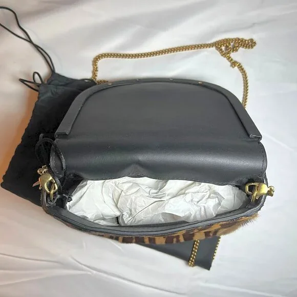 Roberto Cavalli European Collection Calf Hair Shoulder Bag With Deco Hardware - Picture 12 of 13